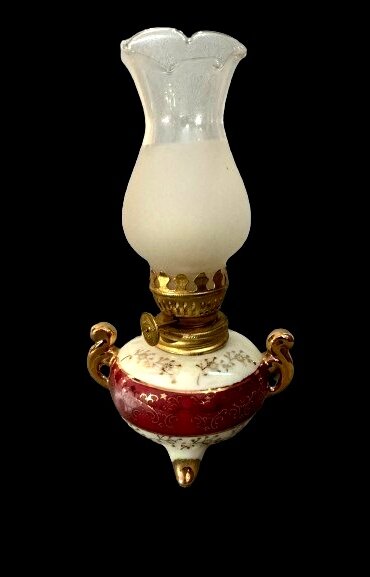 mini lampe rouge et or