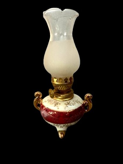 mini lampe rouge et or